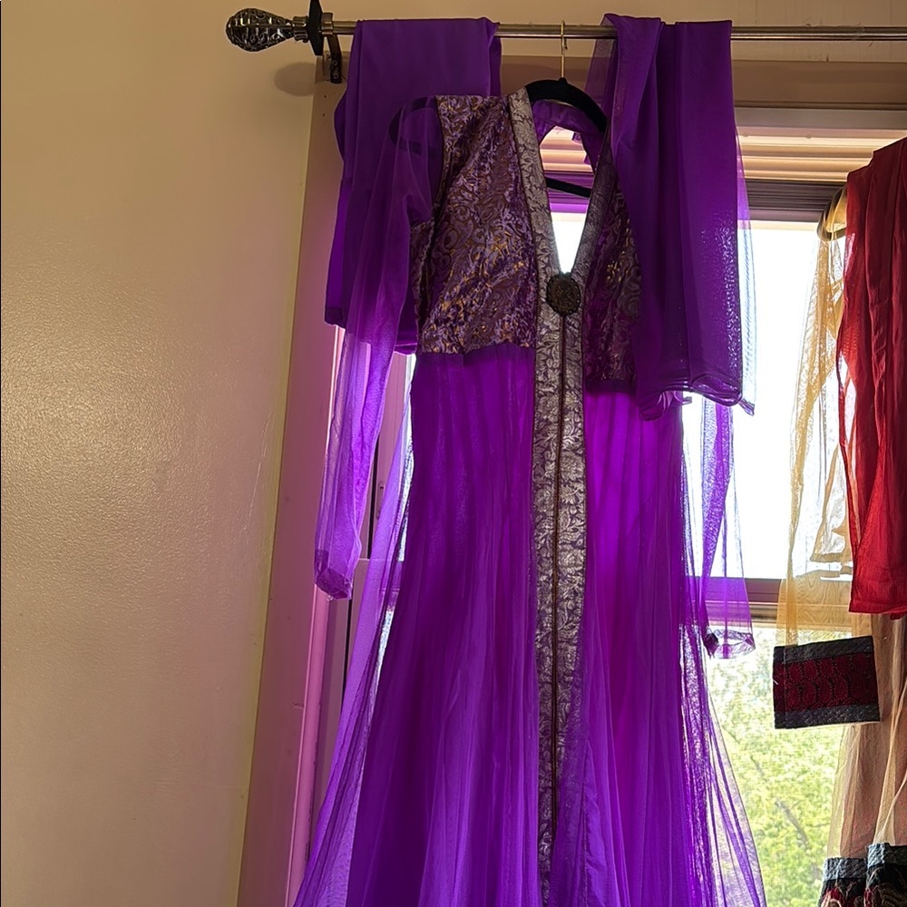 Elegant Purple Evening Gown